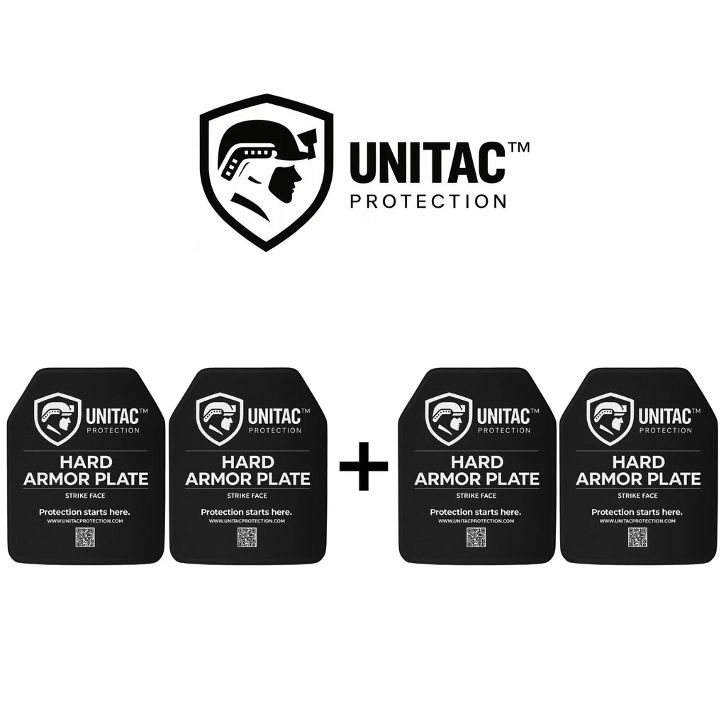 Unitac Labels Schutzplatten Level III – 4er-Set für taktischen Einsatz | UNITAC ...