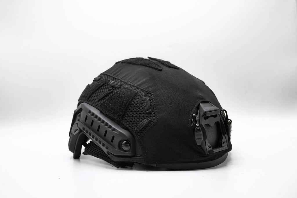 Tactical Black helmet cover profile high-cut